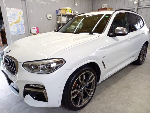 BMW　X3　ハイモースコート施工。