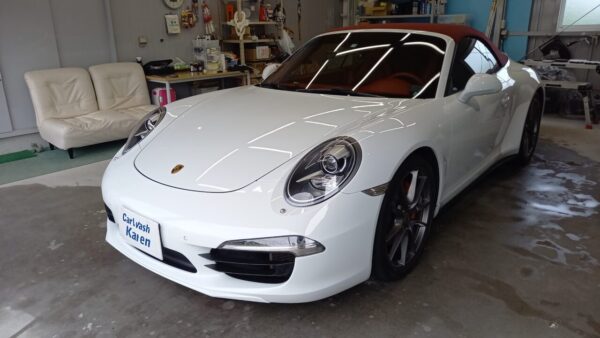 ポルシェ 911カブリオレ ハイモースコート施工。