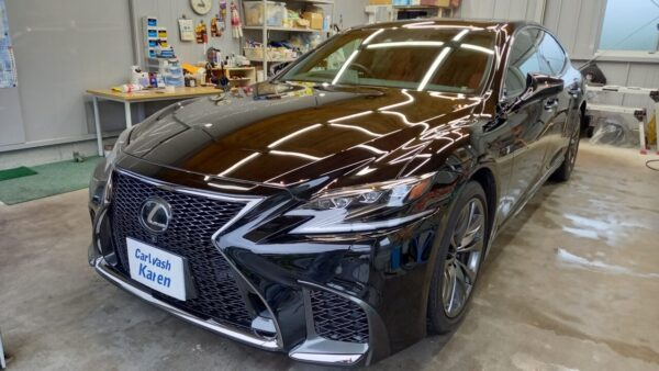 LEXUS　LS500　classMコーティング施工。